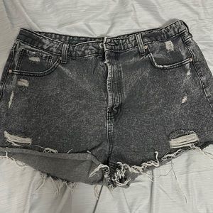 Gray Jean shorts